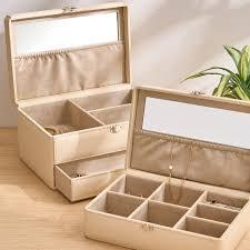 Wooden Jewelry <b>Organizer</b> Box with Natural Wood Finish for Accessories Storage - Product Image 2