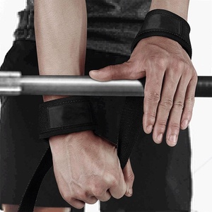 Neoprene Material Professional Grade Figure Eight Weight Power Lifting <b>Straps</b> Hook Loop Closure Palm Guard Effective Training - Product Image 6