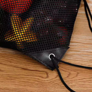 Sac de rangement pliable robuste en maille avec cordon de serrage, motif lettres, pour la plage, les vêtements, les voyages et la natation (vente en gros) - Product Image 6