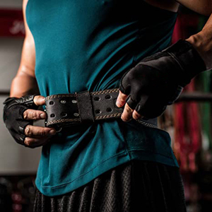 Cinturón de Levantamiento de Pesas Ajustable, Transpirable, de Cuero Vacuno, Duradero y Cómodo, con Hebilla de Acero, para Entrenamientos en el Gimnasio - Product Image 3