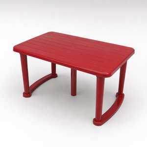 Modern Durable Plastic Foldable <b>Dining</b> <b>Table</b> Metal Legs Waterproof <b>Dining</b> Room Furniture 6-Seater Apartment Warehouse Hotel - Product Image 6
