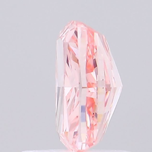 Diamant de laboratoire CVD/HPHT de 1 carat, couleur rose vif fantaisie, taille coussin, certifié IGI Gemver, excellente taille, clarté VS, diamant non monté - Product Image 2