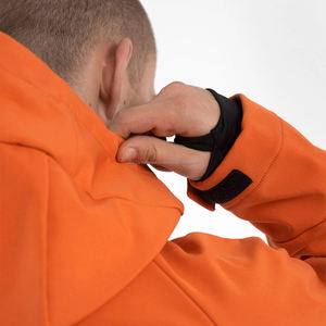 Veste Softshell d'Hiver de Haute Qualité pour Hommes Style High Street Capuche Orange Polaire Laine Tricoté Lettre Personnalisée Plus Size Outdoor - Product Image 6