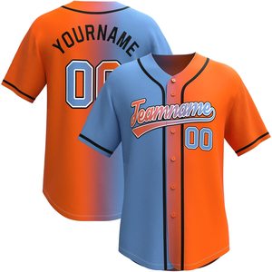 Camiseta de Béisbol de Secado Rápido con Botones para Niños y Adultos, Uniforme de Béisbol Negro para Hombre - Product Image 4