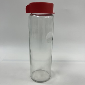 Bouteille d'eau sport en verre vietnamienne de qualité supérieure 530 ml avec couvercle anti-fuite moderne, trou pour cordon, durable, service OEM ODM - Product Image 2