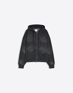 Sweat-shirt à capuche surdimensionné à imprimé cœur, coupe classique, décontracté, pour le printemps, 100% coton tricoté, unisexe, avec poche, respirant, tissu 350g - Product Image 2