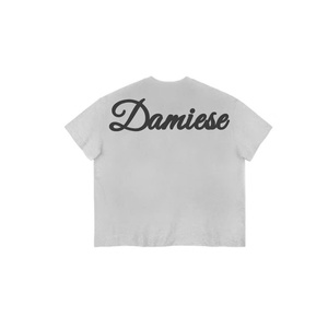 Camiseta Dobby Unisex de Alta Gama, 100% Algodón, 250 g/m² |   Logotipo en relieve de animales en 3D |   Diseño Ajustado |   Ecológico |   Servicio OEM Personalizado - Product Image 1