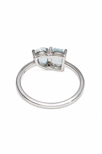 Aquamarine <b>Ring</b> in 92.5 Sterling Silver KLSR-12070 - Product Image 3