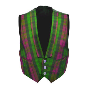 Chaqueta de Tartán Escocés Verde y Rosa de Lana para Niño, Estilo Príncipe Charlie, para Boda en las Tierras Altas, OEM/ODM, Superventas - Product Image 3