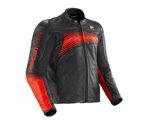 Veste de course en cuir Ducati C7, style Ducati, manches longues, coupe-vent, cuir de vachette 220g, unisexe adulte - Product Image 1