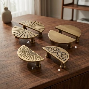 Tiradores de Latón Modernos de Lujo para Muebles, Color Negro Grafito, para Armarios de Cocina, Cajones y Muebles, Venta al Por Mayor para Exportación - Product Image 2