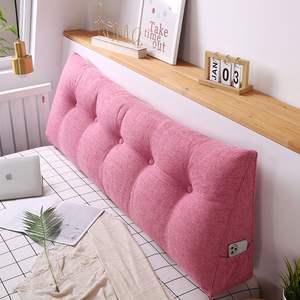 Almohada Triangular Rosa Grande de 150 cm, Respaldo de Cama, Cojín Tatami para Lectura y Descanso - Product Image 4