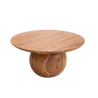Table basse ronde en bois d'acacia Vandana Aston Sierra