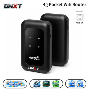 Routeur WiFi portable DNXT 2,4 GHz avec <span class=keywords><strong>LED</strong></span>, 4G LTE, 2100 mAh, petit appareil WiFi Cat4, <span class=keywords><strong>modem</strong></span> WiFi de poche 4G avec <span class=keywords><strong>LED</strong></span>, pour utilisation en voiture - Product Image 1