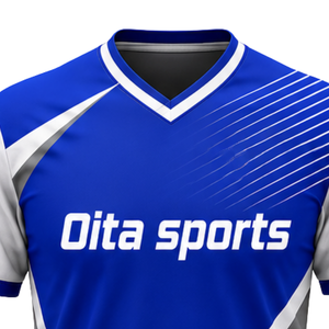 Ensemble de maillot et short de volley-ball sublimé bleu et blanc pour adultes, respirant, à manches longues, pour équipes sportives professionnelles - Product Image 4