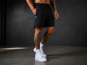 Men's Customized Polyester <b>Athletic</b> Shorts Elastic Waist Gym Wear Comfortable Custom Front Embroidery Design Quick Dry 3D - Product Image 2
