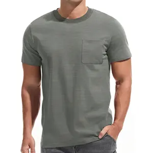 Camiseta Deportiva de Manga Corta para Hombre, de Alta Calidad, Secado Rápido, Transpirable, 100% Algodón, Ligera, para Gimnasio y Running - Product Image 1