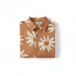 Chemise à col cubain pour homme, à manches courtes, à motifs floraux, respirante, sur mesure, OEM, vente en gros - Product Image 6