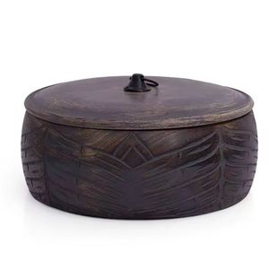 Casserole en céramique de luxe au design marbré avec couvercle et poignées dorées, résistante à la chaleur, pour la cuisine, la salle à manger et les restaurants - Product Image 3