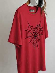 ONETEN APPARELS Camiseta Informal Extra Grande Roja para Mujer, Cuello Redondo, Manga Corta, 100% Algodón, Corte Regular, Transpirable, para Todas las Temporadas - Product Image 1