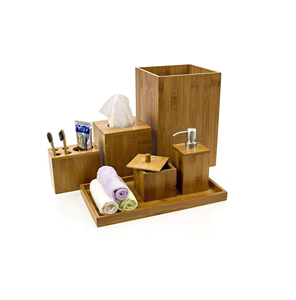 Ensemble de salle de bain de luxe en bois pour la maison et l'hôtel, vaisselle haut de gamme pour la cuisine, à prix abordable, pour le lavage des mains et les fêtes, best-seller - Product Image 3