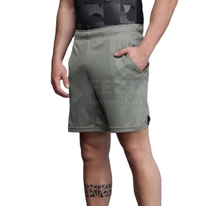 Low Price Breathable Men Training <b>Shorts</b> Cotton Polyester Made Customized Front Logo High Waist Elastic Closure - Product Image 6