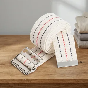 Ceinture de transfert pour patient en coton lavable avec boucle métallique pour usage domestique et en centre de réadaptation 72" x 2" Aide à la mobilité - Product Image 4