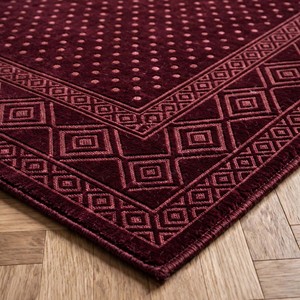 Vintage <b>Burgundy</b> Geometric Area <b>Rug</b> Hand Tufted Premium Wool Oriental Designer Carpet Traditional Living Room Bedroom Home Decor - Product Image 6