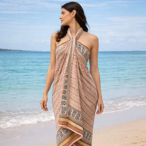 Robes décontractées d'été pour la plage, robes élégantes à imprimé pour femmes et filles, vêtements de plage pour femmes - Product Image 1