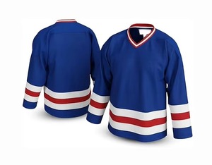 Jersey de Hockey sobre Hielo Personalizado de Alta Calidad para Hombre Adulto, Impresión por Transferencia de Calor, 100% Poliéster - Product Image 3
