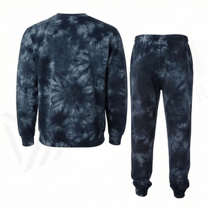 Ensembles de survêtements décontractés pour hommes, design uni, à capuche, effet délavé, respirants, en molleton de coton, avec veste à cordon de serrage, vêtements de sport et de loisirs - Product Image 2