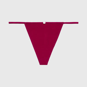 จีสตริง กางเกงในผู้หญิงเซ็กซี่ เอวกลาง ทรงทีแบ็ค ชุดชั้นในสวมใส่สบาย ลายตัวอักษร ODM ประดับเลื่อม ป้องกันแบคทีเรีย - Product Image 5