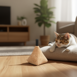 Juguete Interactivo para Gatos CityStyle, Pirámide de Corcho de 7 cm con Catnip, para Movimiento y Diversión - Product Image 3