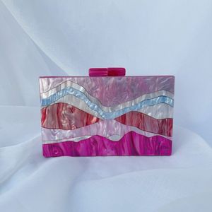 Pochette de soirée élégante en résine écologique pour femmes, accessoires de mode en cristal - Product Image 6