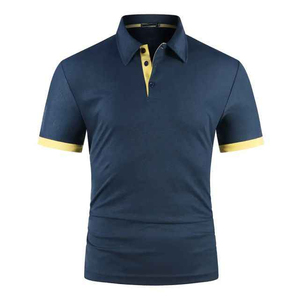 Chemises polo pour hommes, séchage rapide, vêtements décontractés, manches courtes, respirantes, polos unis personnalisés en vente à bas prix - Product Image 1
