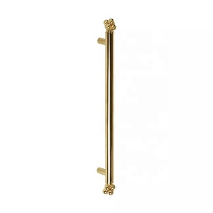Superbe poignée de tirage en laiton doré avec embouts en diamant pour armoire de cuisine, tiroir, quincaillerie de meubles, poignée de porte de ferme - Product Image 2