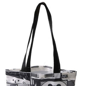 Sacs fourre-tout en toile de polyester réutilisables, sublimation, personnalisables, avec bandoulière, sac de shopping, cadeau promotionnel, logo personnalisé - Product Image 2