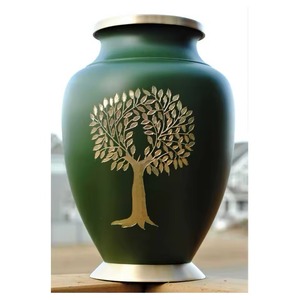 Long Lasting High Quality Durable Decorative Metal Urn for Ashes Suitable for Memorial and Tribute Ceremonies from India - Product Image 3