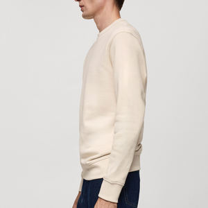 เสื้อสเวตเชิ้ตผู้ชายสีดำ คอกลม ทรงปกติ ผ้าฝ้าย ถักทอ สีพื้น ใส่สบาย กันลม สำหรับฤดูหนาว น้ำหนัก 360 กรัม ยี่ห้อ FONILBEST FRONT - Product Image 5