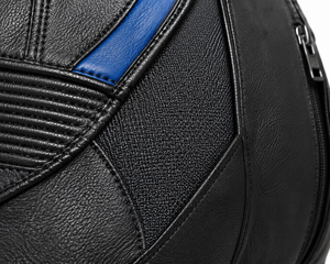 X Leather-Stretched Panel One-Piece Winter Motorcycle <b>Suit</b> | Printed | Black <b>Red</b> Blue | Custom Logo | OEM ODM Manufacturer | - Product Image 5