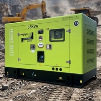 Groupe électrogène diesel silencieux KATHER MCD155PS 50/60Hz 15-50KW monophasé/triphasé haute efficacité avec alternateur 100% cuivre, ATS et AVR