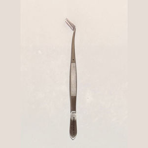 Pinzas de Precisión con Punta Serrada de Acero Inoxidable, Disponibles en Rectas y Curvas, Pulimentadas/Multicolores - Product Image 4