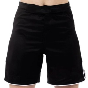 Shorts MMA noirs pour femmes, qualité supérieure, coupe classique, polyester anti-humidité, sur mesure, vêtements de sport, taille adulte, OEM ODM - Product Image 1