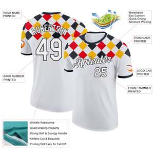 Maillot de baseball personnalisé le plus populaire, nom et numéro personnalisés, vêtements de sport à séchage rapide, fabricant OEM en gros sous marque privée - Product Image 2