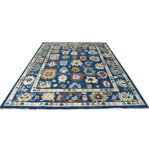 Luxueux tapis en laine Oushak motif floral personnalisé noué à la main tissé lavable pour la décoration intérieure chambre bureau hôtel salon - Product Image 2