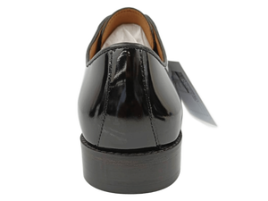 Chaussures habillées noires pour hommes en cuir de vachette, à lacets, bout pointu, pour le bureau et la carrière, couleur unie, semelle HM, toutes saisons - Product Image 4