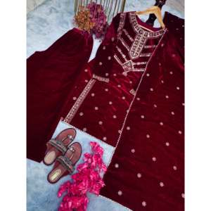 Ensemble haut et dupatta pour femmes, taille XL, pour les fêtes, magnifique plazzo et dupatta - Product Image 2