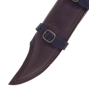 Funda de cuero clásica para cuchillo multiusos, cuchillo de camping y cuchillo de chef, con cómoda correa para el cinturón. - Product Image 5