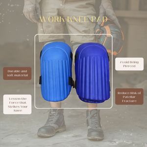 Rodillera Protectora Profesional de EVA Gruesa con Cierre de Gancho y Bucle para Trabajos Ligeros en Jardinería y Colocación de Azulejos - Product Image 3