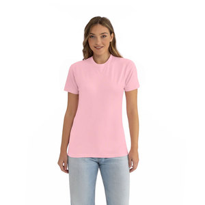 เสื้อยืดคอตตอนสั่งทำพิเศษจาก Next Level Apparel Jerzees – ผ้าเจอร์ซีย์นุ่มพิเศษแบบคลาสสิก ยืดหยุ่น ทนทาน ใส่ได้ทุกวัน สีชมพูอ่อน - Product Image 4